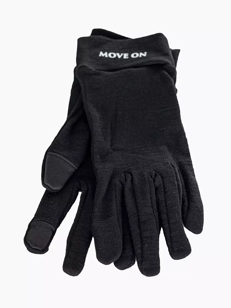 MoveOn  Snøbris unisex tynn ullhanske - Sort