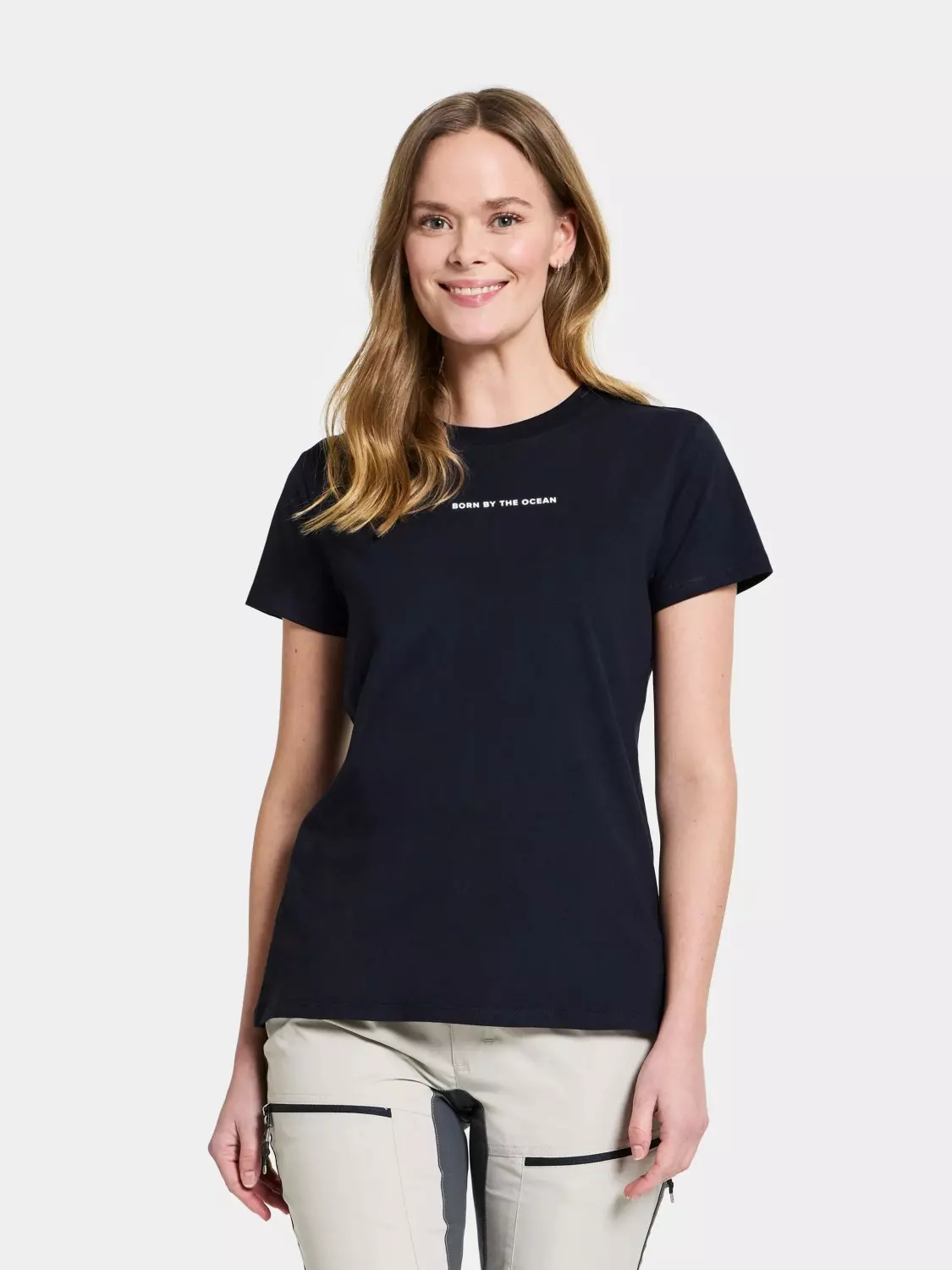 Didriksons INGARÖ WNS T-Shirt Printed "Born by The Ocean"