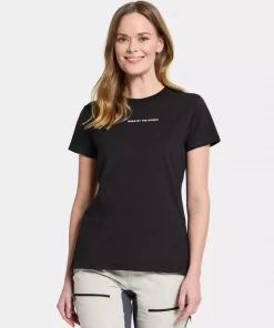 Didriksons  Ingarö Wns T-Shirt Printed "Born By The Ocean" Black