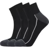 Virtus Nolly Quarter Socks 3-Pack Black