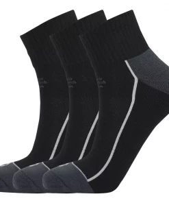 Virtus  Nolly Quarter Socks 3-Pack Black