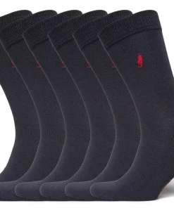 MCS  Bo Bamboo Socks 6 pk. Black