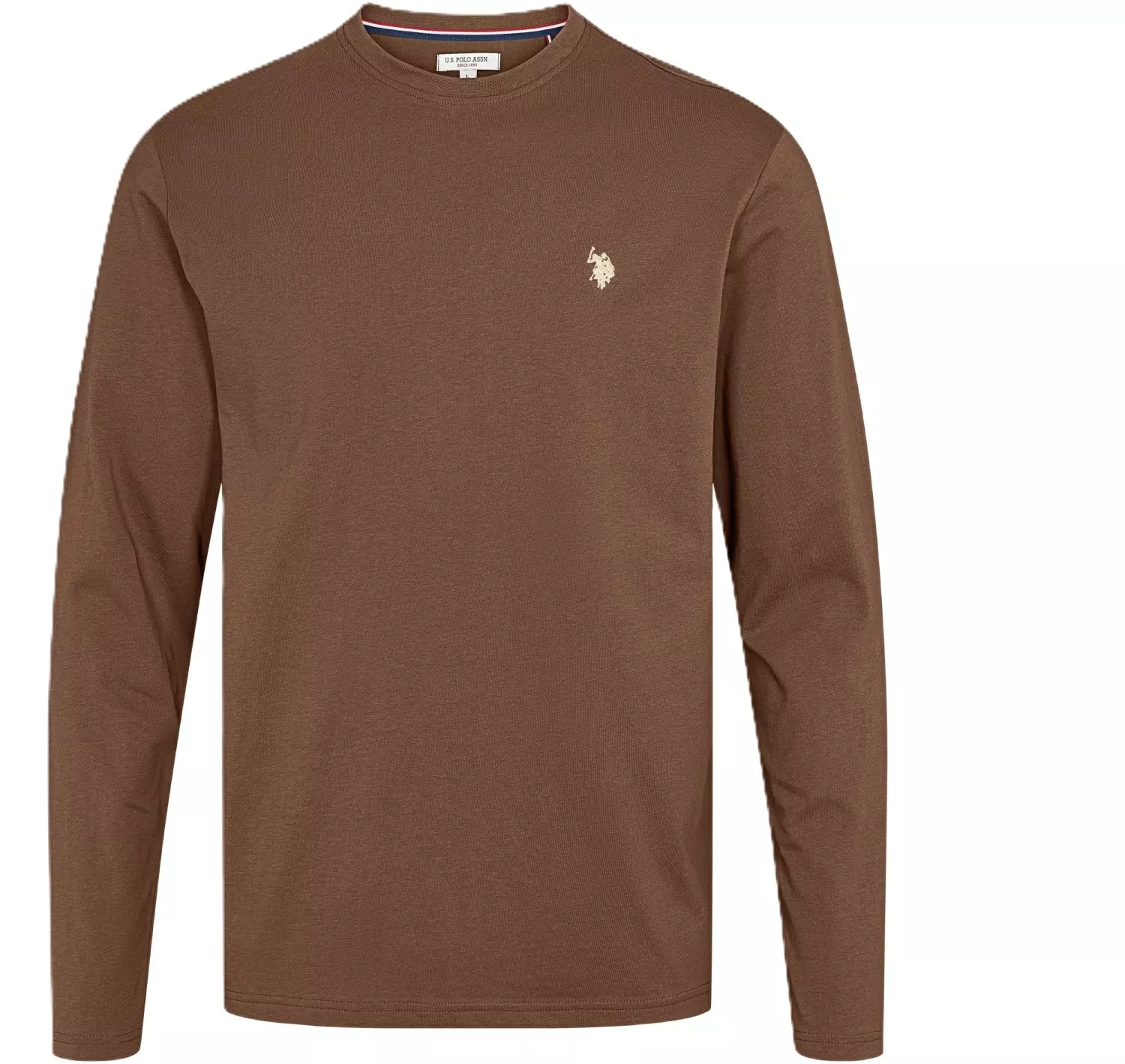 US Polo Assn. Brolin M LS T-Shirt Chestnut Melange
