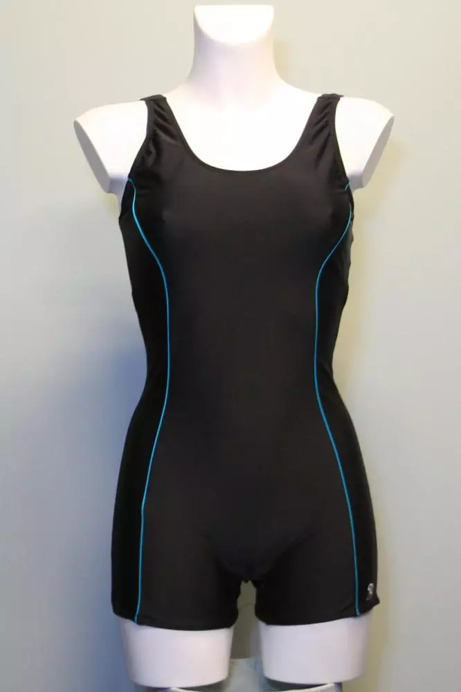 Badedragt m/ben & brystfoer