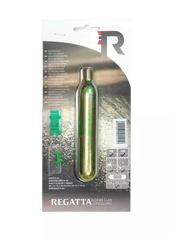 Regatta 33g Co2 Cylinder  clip HR/UM