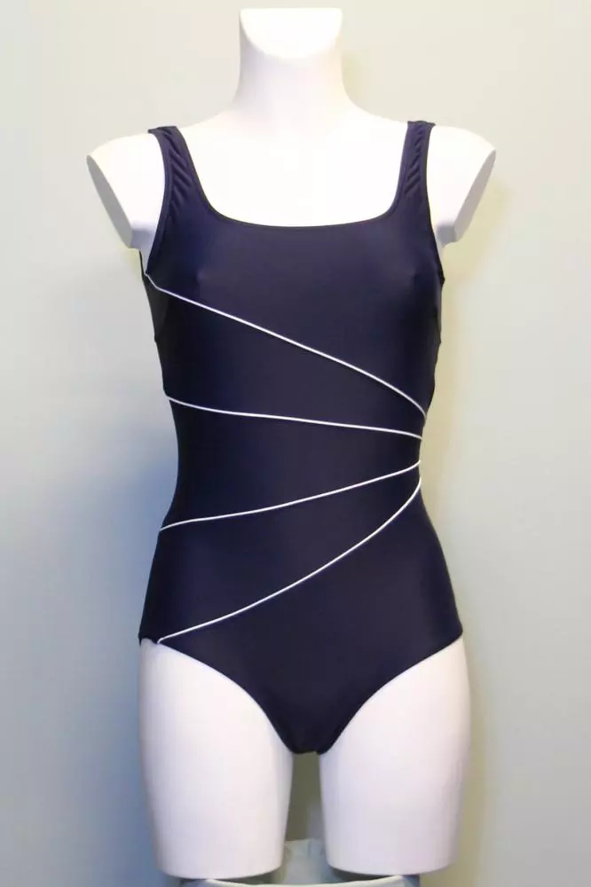 Lykke R  Badedragt M/Lavt Ben, U-Ryg Og Foer