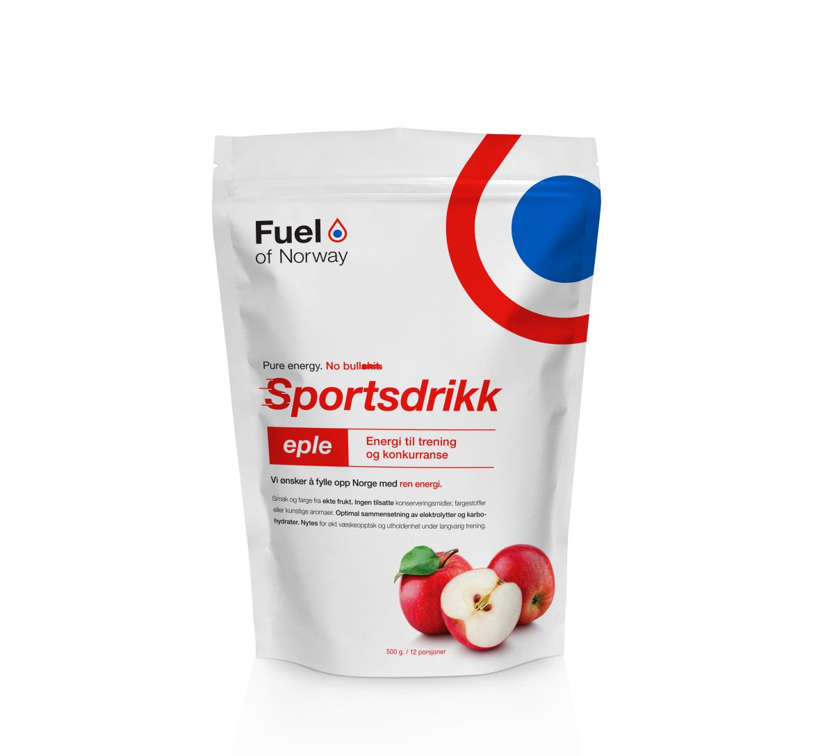 Fuel of Norway  Sportsdrikke 0,5kg eple