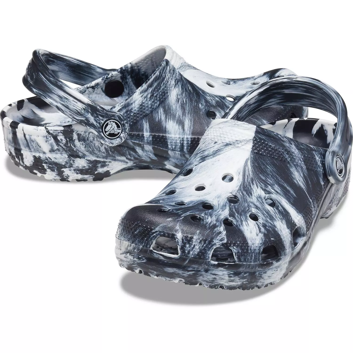 Crocs Classic Marbled Whi/Bla