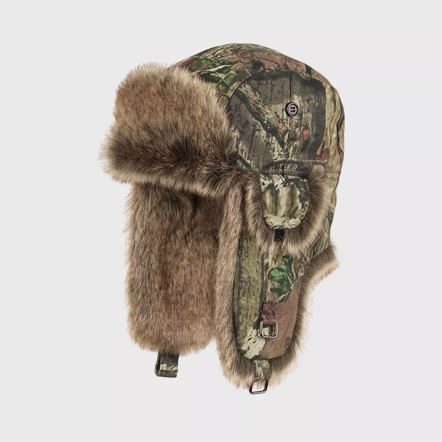 MJM Trapper Hunter 32 Faux Fur Camo Green