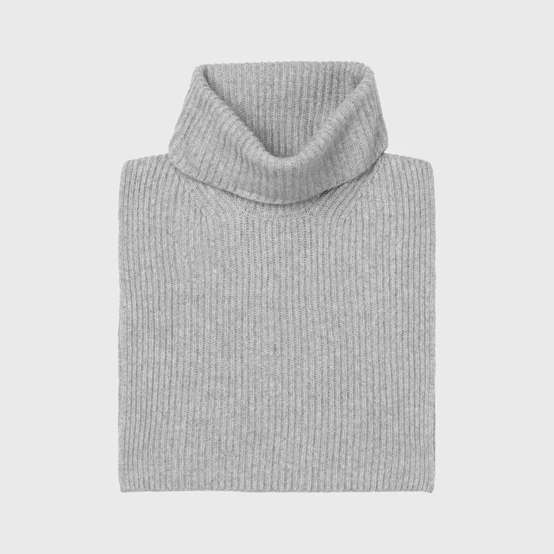 MJM Neck W 32 Recycled Cashmere Mix Grey