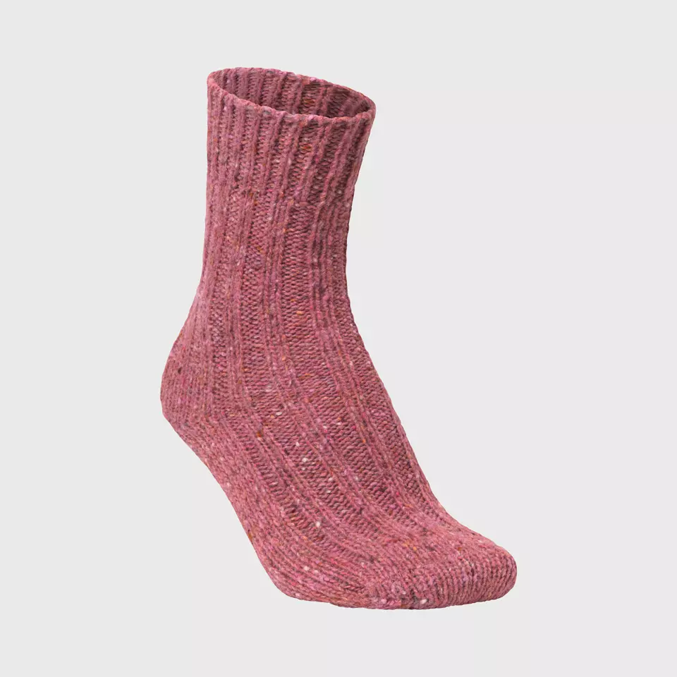 MJM Socks Rib Soft Wool Mix Rosa