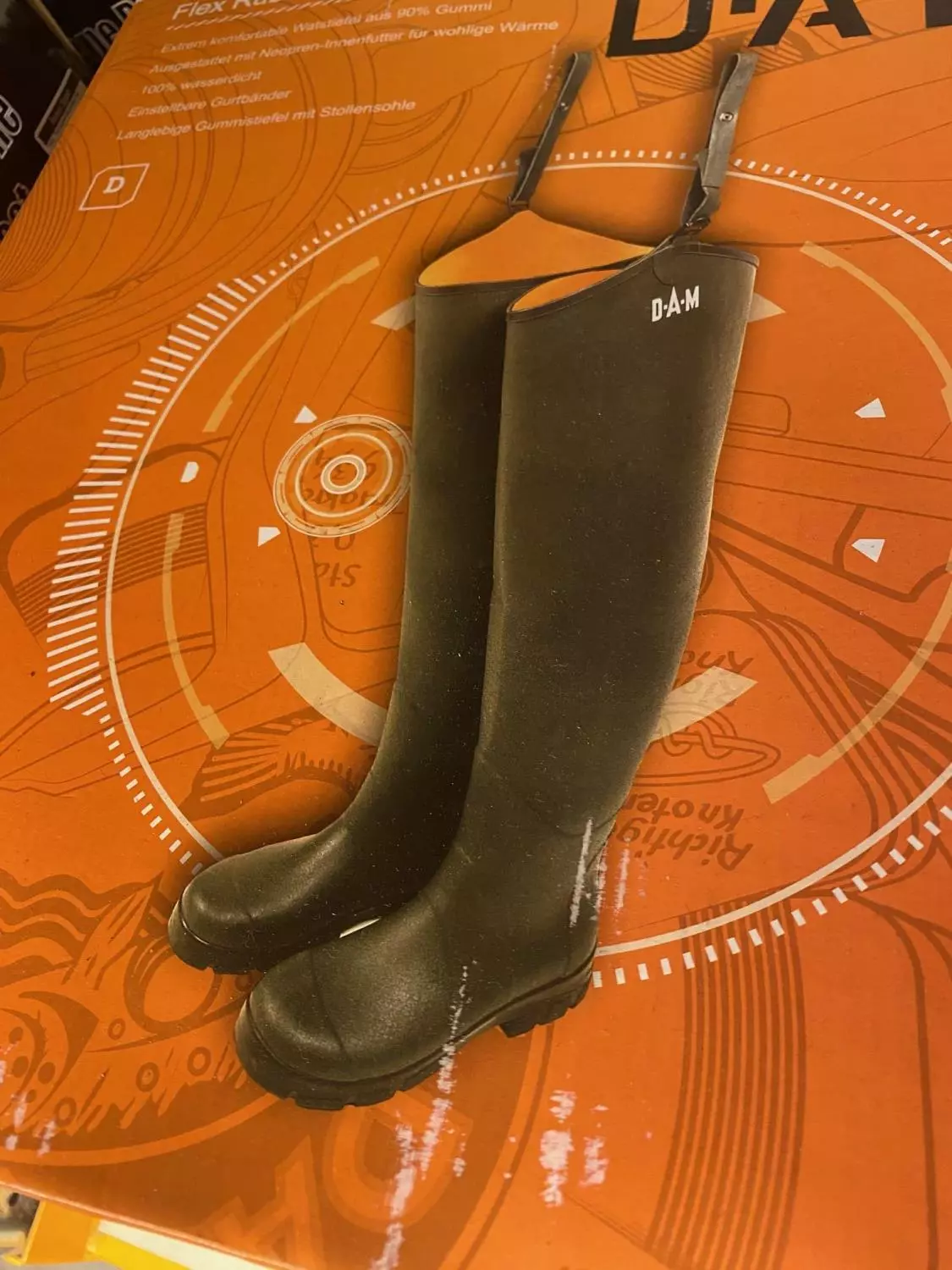 DAM  lår-Vadestøvler m støvel Grønn