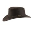 MJM Aussie Bush Leather Brown / Skinn hatt