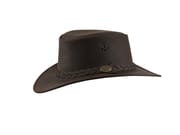 MJM Aussie Bush Leather Brown / Skinn hatt