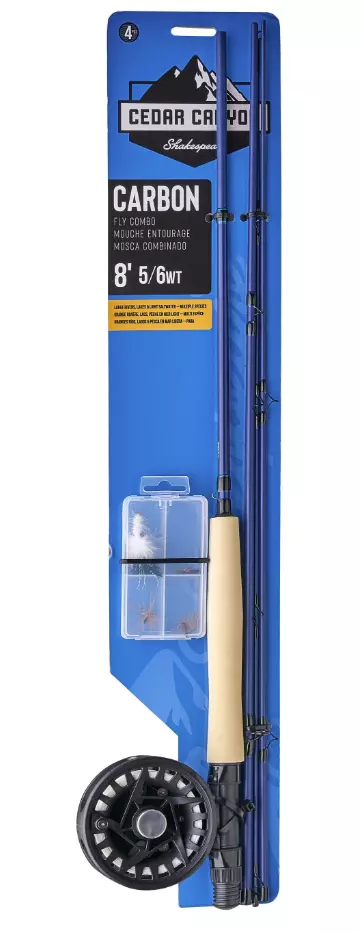 Cedar Canyon Select fly kid. Fluestang sett 8" 4 delt 7/8# inkl snøre og fluer