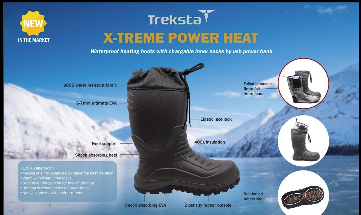 Treksta Støvel Extreme Power Heat, inkl varme og batteri