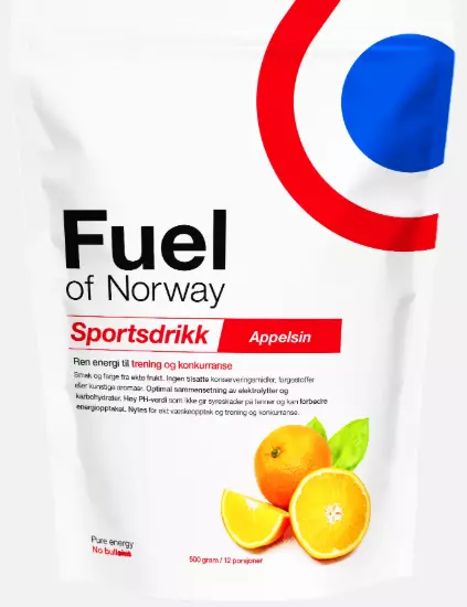 Fuel of Norway  Sportsdrikke 0,5 kg Appelsin