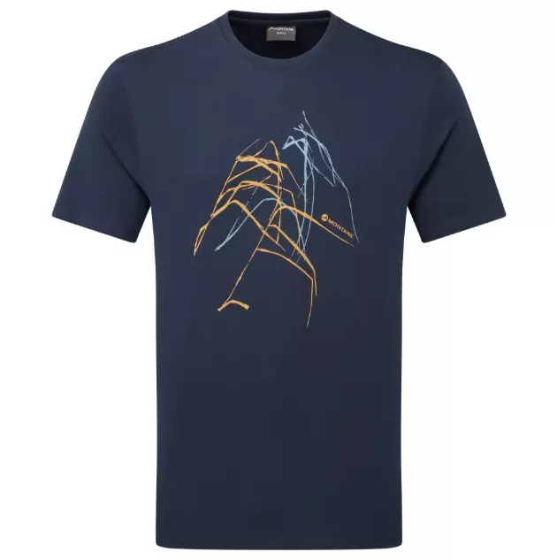 Montane Mens Abstract Mountain T Shirt