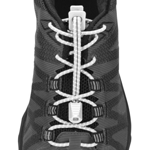 Nathan  Reflective Run Laces White OS