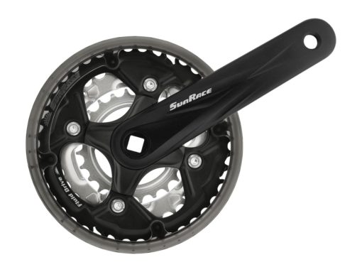 SunRace M500 7/8-Delt Krankarmsett 24-34-42, 175mm, firkant, 68/127 u/lager