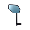 BBB Bikemirror E-View BBM-01 Speil Sort, Plast, ø22.2mm
