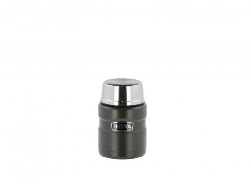 Thermos  Stainless King Mattermos Med Skje 470 Ml - Militærgrønn