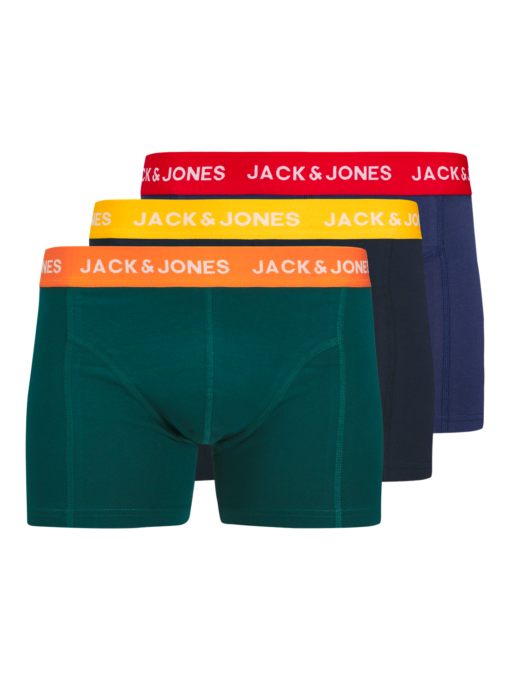 JACK & JONES JACMICK SOLID TRUNKS 3 PACK LN STYD