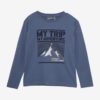 Color Kids T-shirt W. Print - L/S Base Layer