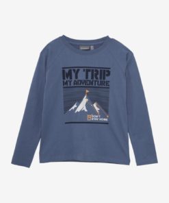 Color Kids T-shirt W. Print - L/S Base Layer