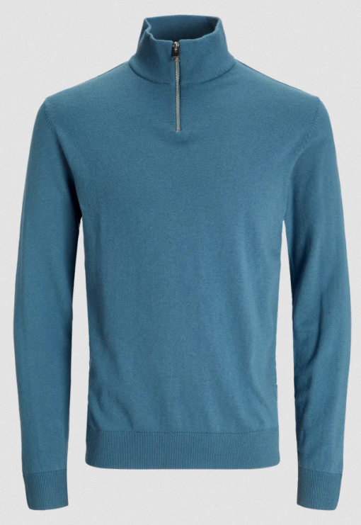 JACK & JONES JJEEMIL KNIT HALF ZIP NOOS