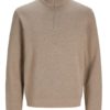 JACK & JONES JPRBLAMILANO STITCH KNIT HALF ZIP SN