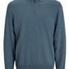 JACK & JONES JJEEMIL KNIT POLO HALF ZIP LS