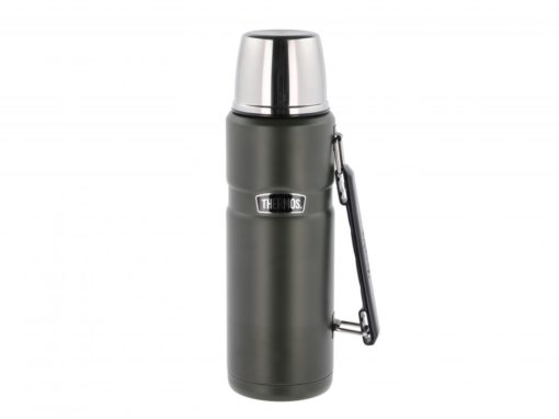 Thermos  Stainless King termoflaske 1,2 L - militærgrønn