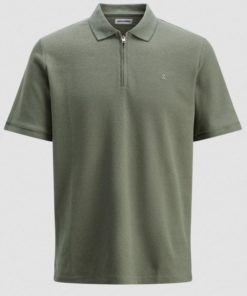 JACK & JONES JJEAUSTIN ZIP POLO SS