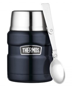 Thermos  Stainless King mattermos med skje 470 ml - mørkeblå