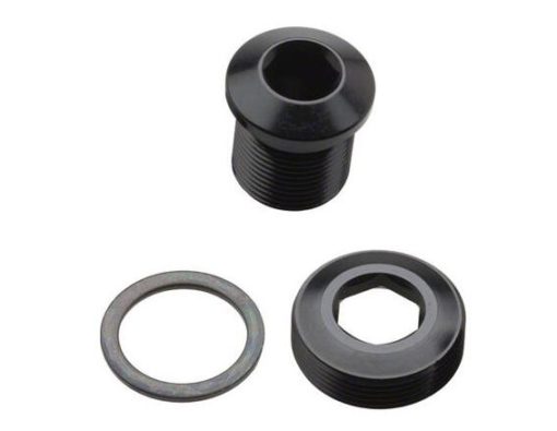 Race Face M15 EXI QR Krankbolt/M15 x 15mm, alu, inkl. QR deksel/skive
