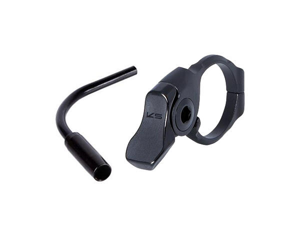 KS KGSL Remote Hendel Alu/Alu OS. m/føringshylse, alu, universal, Ø31.8mm