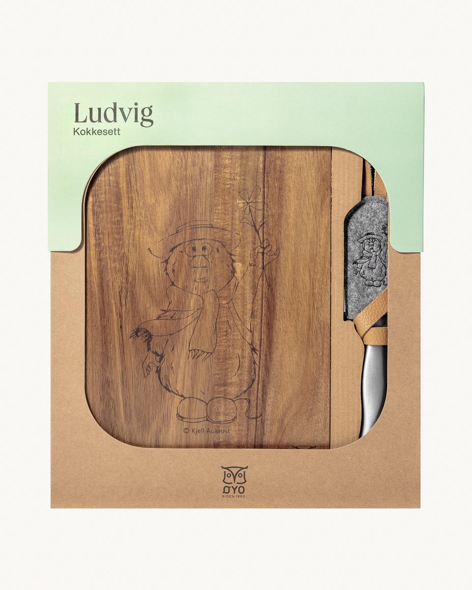 Øyo LUDVIG KOKKESETT, KOKKEKNIV M/SLIRE OG FJØL