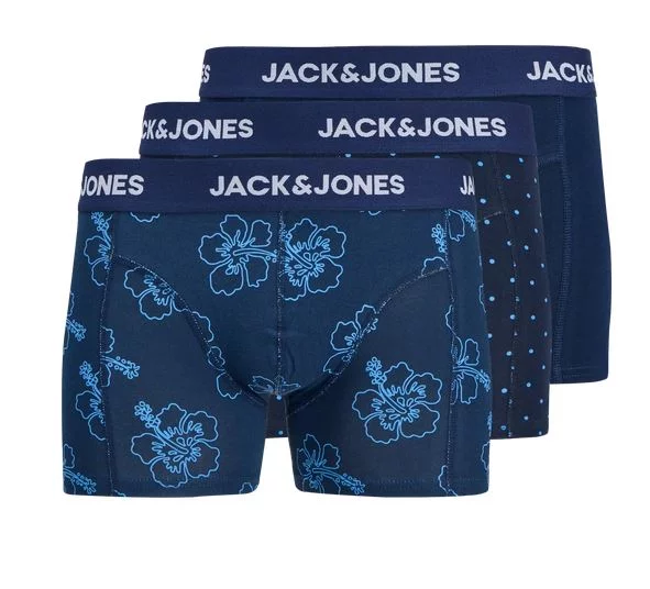 JACK & JONES JACANTHONY PRINT TRUNKS 3 PACK