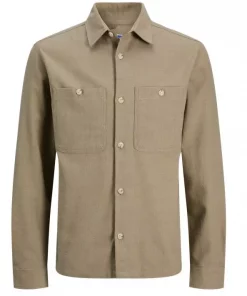 JACK & JONES JPRBLURAYLE LINEN BL. SOLID LS SHIRT SN