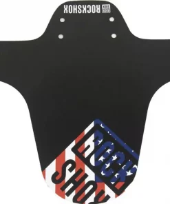 ROCKSHOX Mudguard MTB Fender Front Black with Red Accent Print
