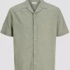 JACK & JONES JJESUMMER LINEN BLEND RESORT SHIRT