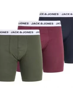 JACK & JONES JACADRIAN SOLID BOXER BRIEFS 3 PACK