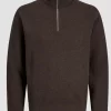 JACK & JONES JJMILANO STITCH KNIT HALF ZIP SN