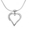 HJERTE HV.GULL M/DIA.0,07ct (23DIA) (veil. 3990,-)