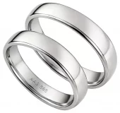 Forl.-/giftering hv.gull 4,5mm glatt kraftig - Aseco Love Story