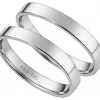 Forl.-/giftering hv.gull 3mm flat profil - Aseco Love Story