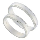 Forl.-/giftering hv.gull 4mm m/slip på kantene