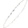 Armlenke sølv 16+2cm tynn Singapore