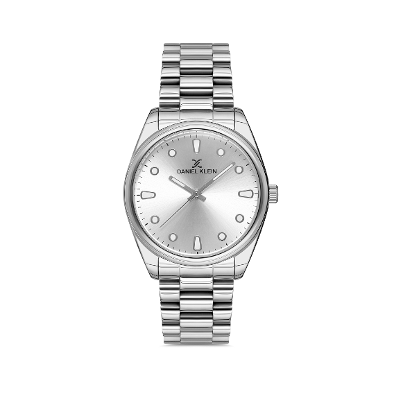 Daniel Klein Premium klokke stål / sølv skive